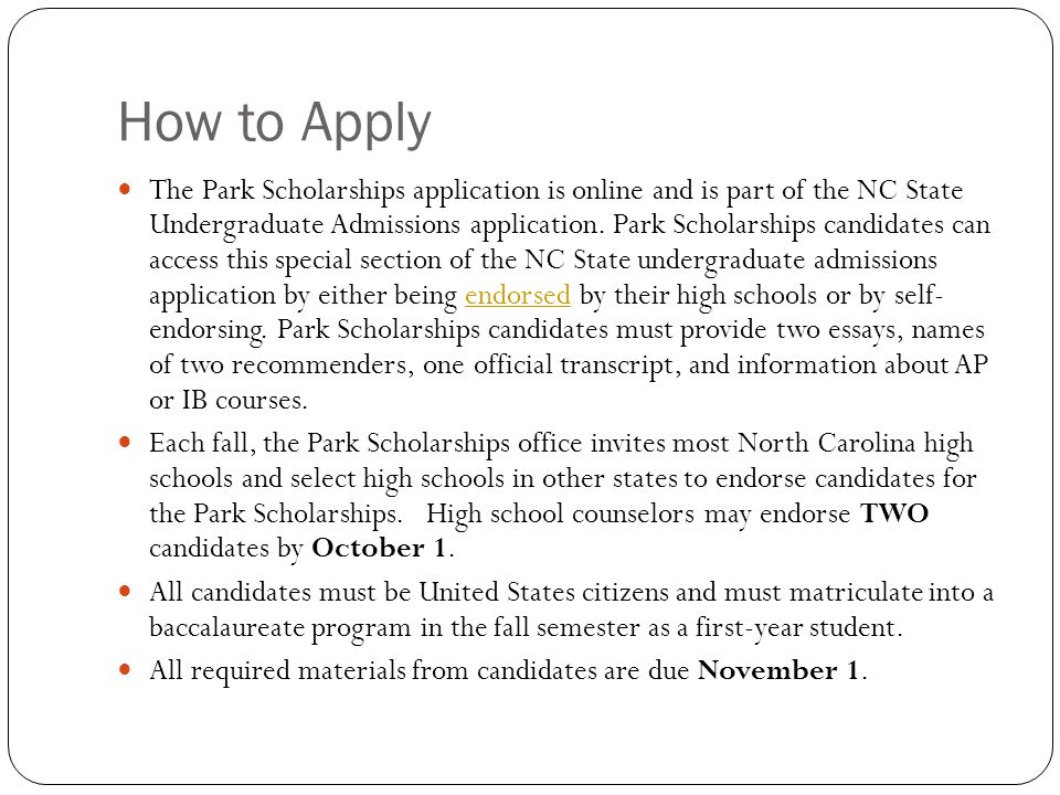 Nc state application essay 2014